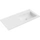 Mexen Otis umywalka wpuszczana w blat prawa 101 x 46,5 cm, biała mat - 25181001P