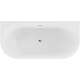 Mexen Sella wanna wolnostojąca przyścienna ryflowana 150 x 75 cm, biała połysk, przelew chrom - 52711507500-01, изображение 2