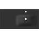 Mexen Vela umywalka wpuszczana w blat prawa 91 x 46,5 cm, czarny mat - 25239071P, 2 image