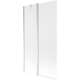 Mexen Flip parawan nawannowy 1-skrzydłowy 100 x 150 cm, szron, chrom - 894-100-101-01-30