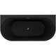 Mexen Sella wanna wolnostojąca przyścienna ryflowana 170 x 80 cm, czarna mat, przelew różowe złoto - 52711708071-60, изображение 2