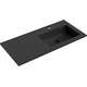 Mexen Otis umywalka wpuszczana w blat prawa 101 x 46,5 cm, czarna mat - 25181071P