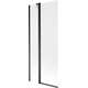 Mexen Flip parawan nawannowy 1-skrzydłowy 80 x 150 cm, szron, czarny - 894-080-101-70-30