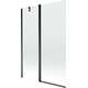 Mexen Flip parawan nawannowy 1-skrzydłowy 120 x 150 cm, transparent, czarny - 894-120-101-70-00