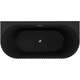 Mexen Sella wanna wolnostojąca przyścienna ryflowana 150 x 75 cm, czarna mat, przelew chrom - 52711507571-01, 2 image