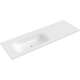 Mexen Vela umywalka wpuszczana w blat lewa 141 x 46,5 cm, biała połysk - 25231400L