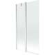 Mexen Flip parawan nawannowy 1-skrzydłowy 100 x 150 cm, transparent, chrom - 894-100-101-01-00