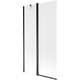 Mexen Flip parawan nawannowy 1-skrzydłowy 100 x 150 cm, szron, czarny - 894-100-101-70-30