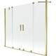 Mexen Velar Duo parawan nawannowy 2-skrzydłowy przesuwny 200 x 150 cm, transparent, złoty - 896-200-000-02-50