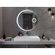 Mexen Ella lustro łazienkowe podświetlane z lusterkiem kosmetycznym, okrągłe 90 cm, LED 6000K, antypara - 9811-090-090-611-00, 4 image