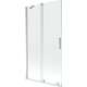 Mexen Velar parawan nawannowy 2-skrzydłowy przesuwny 100 x 150 cm, transparent, chrom - 896-100-000-01-01