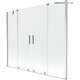 Mexen Velar Duo parawan nawannowy 2-skrzydłowy przesuwny 170 x 150 cm, transparent, chrom - 896-170-000-02-01