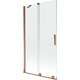 Mexen Velar parawan nawannowy 2-skrzydłowy przesuwny 100 x 150 cm, transparent, różowe złoto - 896-100-000-01-60