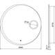 Mexen Ella lustro łazienkowe podświetlane z lusterkiem kosmetycznym, okrągłe 80 cm, LED 6000K, antypara - 9811-080-080-611-00, 5 image