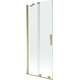 Mexen Velar parawan nawannowy 2-skrzydłowy przesuwny 85 x 150 cm, transparent, złoty - 896-085-000-01-50