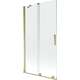 Mexen Velar parawan nawannowy 2-skrzydłowy przesuwny 100 x 150 cm, transparent, złoty - 896-100-000-01-50