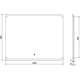 Mexen Nida lustro łazienkowe podświetlane 100 x 80 cm, LED 6000K, antypara - 9806-100-080-611-00, 5 image