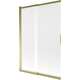 Mexen Fox parawan nawannowy 2-skrzydłowy przesuwny 120 x 150 cm, szron, złoty - 891-120-002-50-30