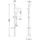 Mexen DS22 zestaw prysznicowy suwany, chrom - 785224583-00, изображение 2