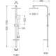 Mexen Q45 kolumna prysznicowa, chrom - 798454595-00, 2 image