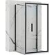 Rea Sanitary Kabina Prysznicowa Przyścienna Rapid Fold Black