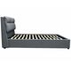 Gulta AURORA new 180 Dark Grey Bed, 4 image