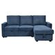 Divans CLEO Blue Burlap Corner Sofa, изображение 2