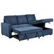 Divans CLEO Blue Burlap Corner Sofa, изображение 4