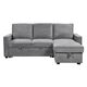 Divans CLEO Grey Burlap Corner Sofa, изображение 2