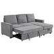 Divans CLEO Grey Burlap Corner Sofa, изображение 3