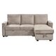 Divans CLEO Light Brown Burlap Corner Sofa, изображение 2