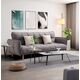 Divans DIONIS Grey Linen Sofa, 8 image