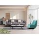 Divans DIONIS Grey Linen Sofa, 9 image