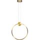 Toolight LAMPA SUFITOWA WISZĄCA LED APP1397-CP OLD GOLD 40cm