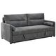 Divans GIROS Dark Grey Burlap Sofa