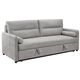 Divans GIROS Light Grey Burlap Sofa