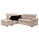 Divans ROCCO Beige Left Chenille Corner Sofa, изображение 4