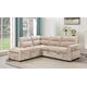 Divans ROCCO Beige Left Chenille Corner Sofa, изображение 5
