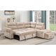 Divans ROCCO Beige Right Chenille Corner Sofa, изображение 6