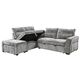 Divans ROCCO Light Grey Left Chenille Corner Sofa, изображение 4