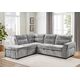 Divans ROCCO Light Grey Left Chenille Corner Sofa, изображение 5