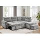 Divans ROCCO Light Grey Right Chenille Corner Sofa, изображение 6