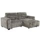 Divans RUFUS Light Khaki Chenille Corner Sofa