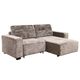 Divans RUFUS Taupe Chenille Corner Sofa