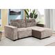 Divans RUFUS Taupe Chenille Corner Sofa, изображение 4