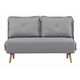 Divans SERIO LIght Grey Flock Sofa