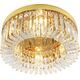 Toolight LAMPA KRYSZTAŁOWA PLAFON APP1729-8C 60 cm ZŁOTA