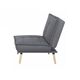 Krēsls AMBER Dark Grey Linen Armchair, 5 image