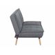 Krēsls AMBER Dark Grey Linen Armchair, 3 image