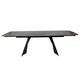 Galds ECLIPSE 165-240x90 Golden Black Matt Table, изображение 3